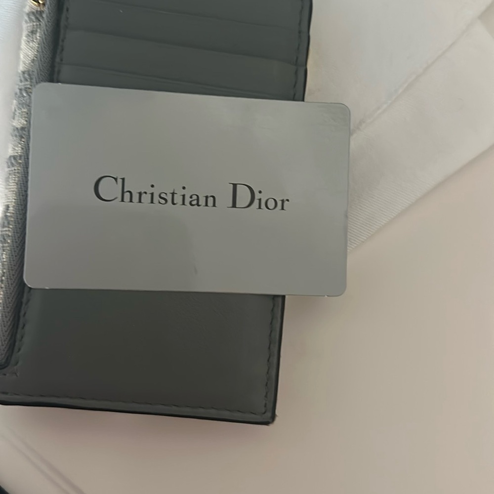 Dior Saddle Cosmos Zipped Card Wallet - Gray Dior Oblique Jacquard - Picture 5 of 9